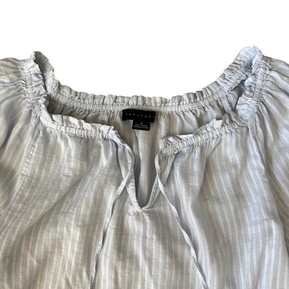 Light Blue Women's Sanctuary Peasant Top Size Medium - Picture 3 of 7